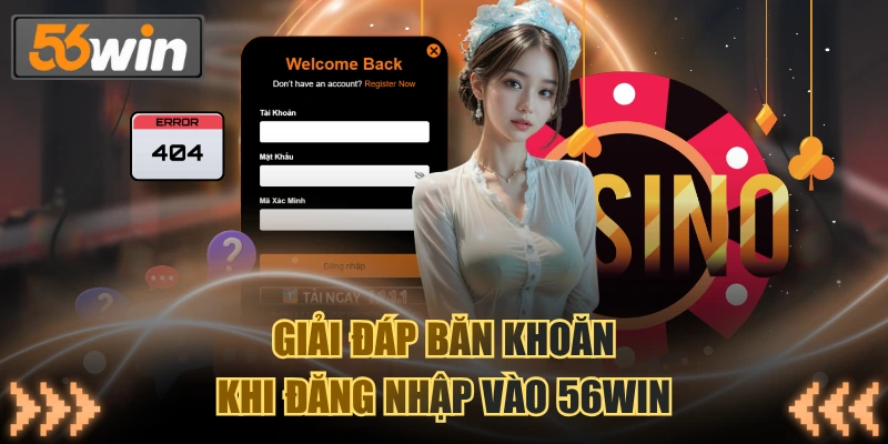 Giải đáp băn khoăn khi đăng nhập vào 56WIN